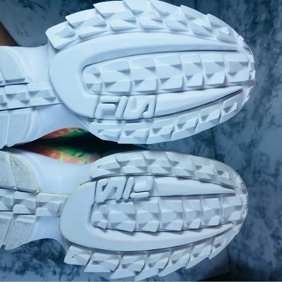 NEW Fila Disruptor II Tie Dye 5XM00819-775 Womens Shoes Sneakers Size 6 - Picture 8 of 14